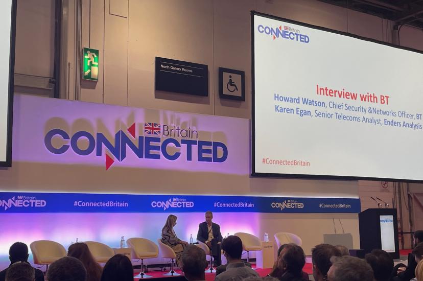 BT's Howard Watson speaking at Connected Britain 2023