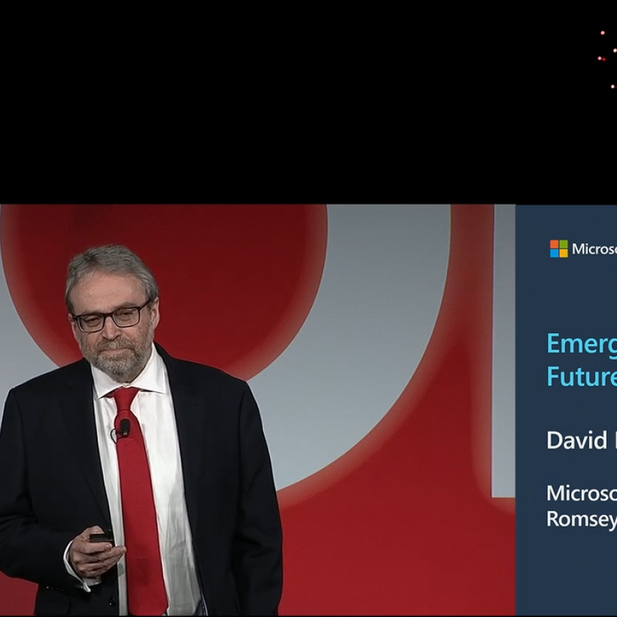 David Richardson, Partner Researcher at Microsoft, speaking at OFC 2024